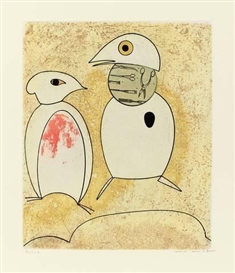Max Ernst, PORTFOLIO OF 8 WORKS: DOROTHEA TANNING: OISEAUX EN PÉRIL