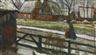 Otto Modersohn, 2 WORKS: FISCHERHUDER DORFSTRAßE IM WINTER & VERSO: FELDER IM FRÜHJAHR