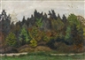 Otto Modersohn, 2 WORKS: SURHEIDE & VERSO: LANDSCHAFT MIT FISCHEN, ALLGÄU