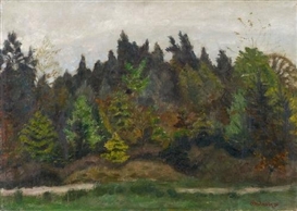 Otto Modersohn, 2 WORKS: SURHEIDE & VERSO: LANDSCHAFT MIT FISCHEN, ALLGÄU
