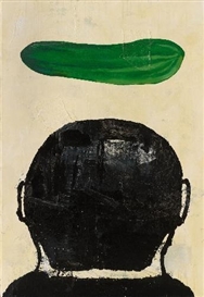 Donald Baechler, UNTITLED (COMPOSITION WITH CUCUMBER)