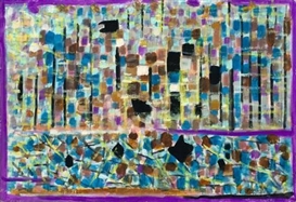 Roger Bissière, PAYSAGE BLEU (COMPOSITION 318)