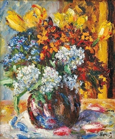 Vincenc Benés, Still life with flower