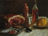 Max Slevogt, Still life with ham and schnapps