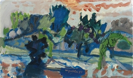 Max Gubler, SUMMER LANDSCAPE UNTERENGSTRINGEN