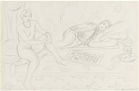 Henri Matisse, INTÉRIEUR DEUX FIGURES ET DAMIER OU LE REPOS