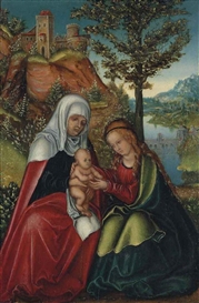 Lucas Cranach the Elder, The Virgin and Child with Saint Anne