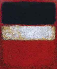 Vik Muniz, NO.46 (RED, OCHRE, BLACK ON RED) AFTER ROTHKO (PICTURES OF PIGMENT)