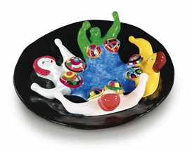 Niki de Saint Phalle, FONTAINE AUX NANAS (FOND NOIR)