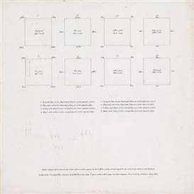 Sol LeWitt, 8 works: Arcs from sides or corners, grids & circles