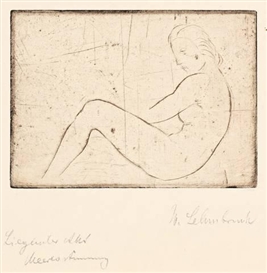 Wilhelm Lehmbruck, RUHENDES MÄDCHEN (MEERESSTIMMUNG)