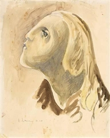Heinrich Nauen, KOPFSTUDIE ZU MARIA