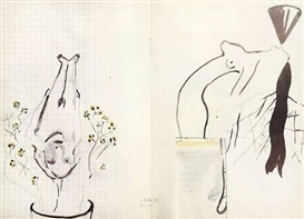 Sigmar Polke, OHNE TITEL (BLUMENTOPF)