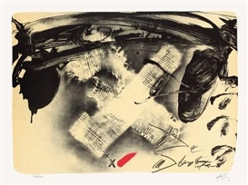 Antoni Tàpies, X DE TISSU