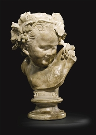 Jean-Baptiste Carpeaux, L'ENFANT AUX VIGNES (CHILD WITH WINES), ORIGINAL PLASTER