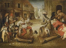 Pieter Brueghel the Younger, THE BATTLE BETWEEN CARNIVAL AND LENT