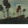 Jonas Lie, Autumn Sunset