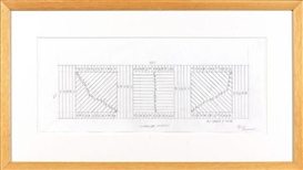 Sol LeWitt, WALL DRAWINGS, (working drawing for wall drawings)