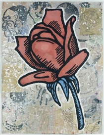 Donald Baechler, RED ROSE