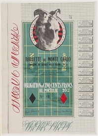 Marcel Duchamp, Obligations pour la Roulette de Monte-Carlo