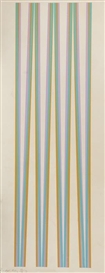 Bridget Riley, Elongated Triangles 4