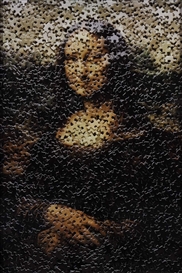 Vik Muniz, Mona Lisa, after Leonardo da Vinci