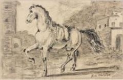 Giorgio de Chirico, Cavallo in un paese