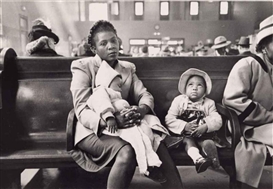 Esther Bubley, In the Waiting Room, Greyhound Bus Terminal, New York