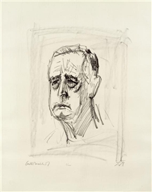 Otto Dix, Portrait of Carl Jacob Burkhardt II