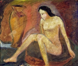 Willi Baumeister, Seated nude