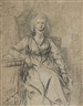 Benjamin West, Portrait Study of Mrs Shute Barrington (d. 1807)