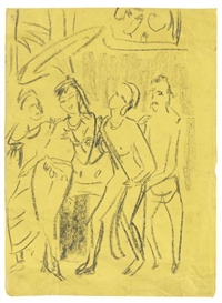 Ernst Ludwig Kirchner, Prinzessin Madri verlässt den Palast
