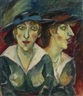 Georg Tappert, Weibliches Doppelbildnis (Zwei weibliche Köpfe)