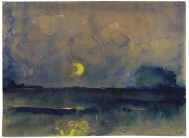 Emil Nolde, Halbmond über dem Meer