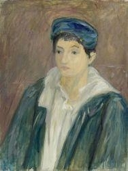 Max Gubler, Head and shoulders of a boy with blue cap