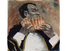 Jacques Villon, MUSIKER MIT PANFLÖTE