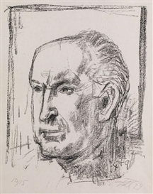 Otto Dix, PORTRAITBILDNIS EINES MANNES MIT HOHER STIRN