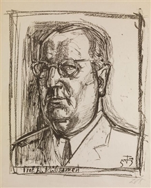 Otto Dix, PORTRAIT PROF. DR. RÜBSAMEN