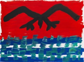 A.R. Penck, Welt des Adlers