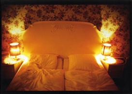 Nan Goldin, 6 works: Lynelle in Japanese restaurant, N.Y.C.; My room in halfway house, Belmont, Ma.; April in the window, N.Y.C.; Hotel room Zürich; Kee in bed, E. Hampton, N.Y.; Honeymoon suite, Nuremberger Eck, Berlin