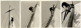László Moholy-Nagy, Hilde Horn during a Bauhaus Excursion