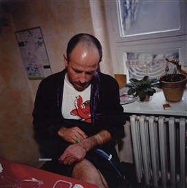 Nan Goldin, Piotr with a menorah