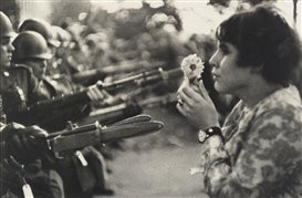 Marc Riboud, JAN ROSE KASMIR AT A DEMONSTRATION AGAINST THE VIETNAM WAR, WASHINGTON, D. C.