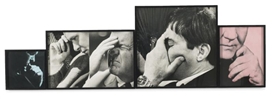 John Baldessari, FIVE MALE THOUGHTS (ONE FRONTAL)