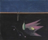 Craigie Aitchison, Still Life with a Landscape