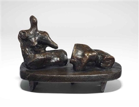 Henry Moore, Two Piece Reclining Figure: Maquette No. 8