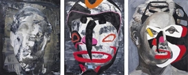 Francesca DiMattio, 3 Works: Head; Head and Mask 2; Head and Mask 3