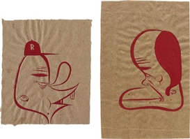 Barry McGee, 2 Works: Untitled