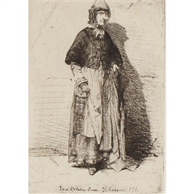 James McNeill Whistler, LA MERE GERARD (FROM 12 ETCHINGS FROM NATURE), 1858 [KENNEDY 11]