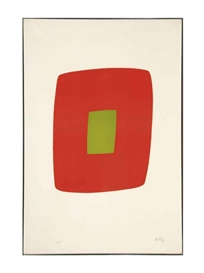 Ellsworth Kelly, Orange with Green (A. 13)
